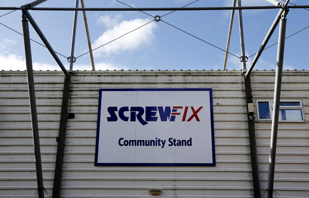 CLUB NEWS | Yeovil Town’s partnership with Screwfix continued, holding naming rights to the “The Screwfix Community Stand”