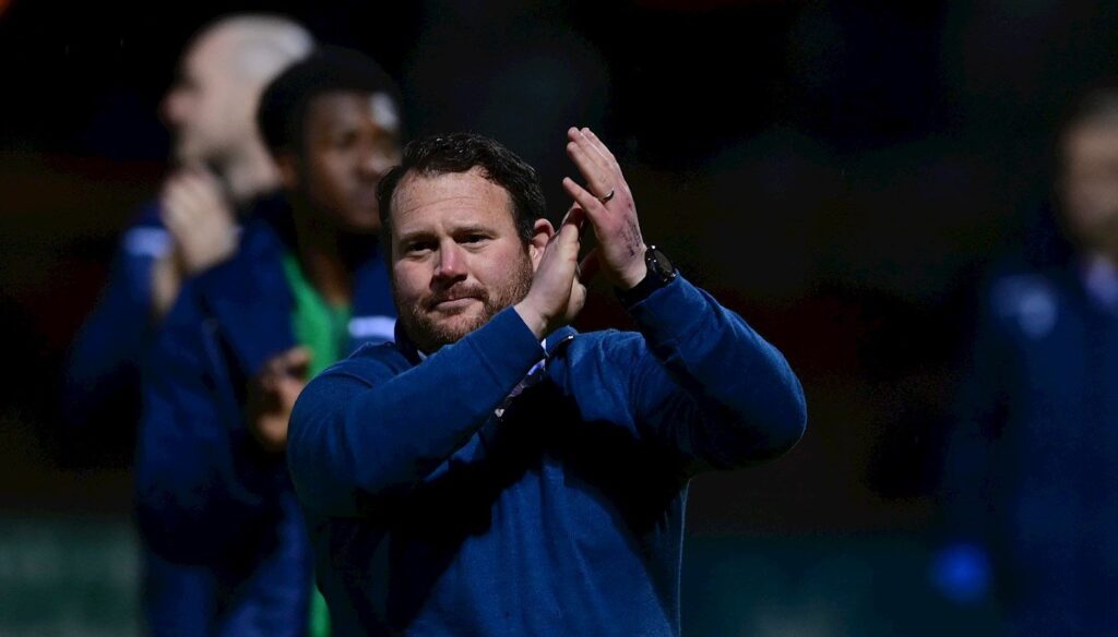 INTERVIEW | Darren Sarll says squad is 'looking bare' ahead of Altrincham trip