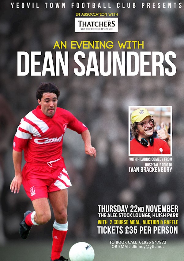 COMMERCIAL | Enjoy an evening with Dean Saunders
