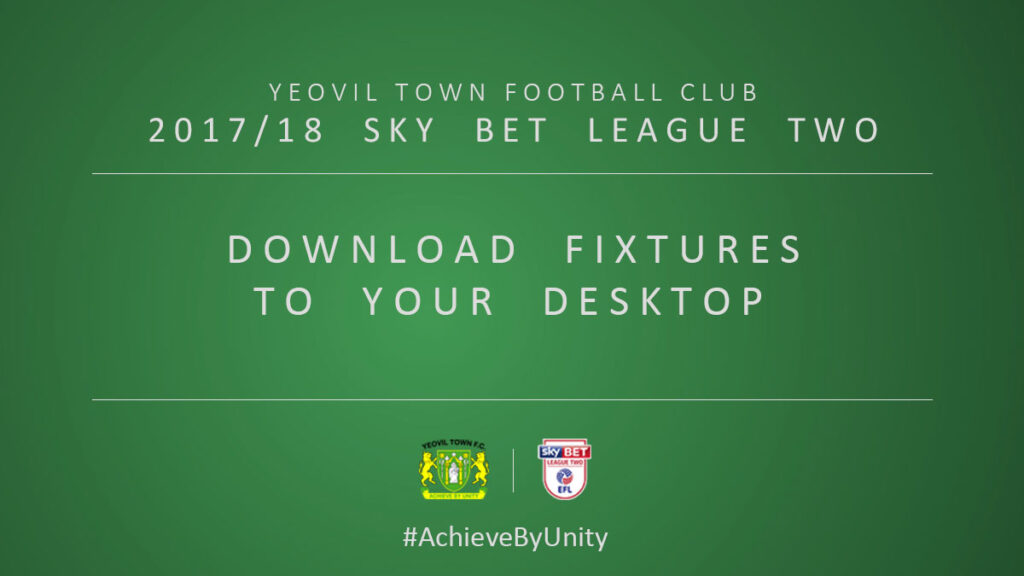 Get Town’s fixtures on your desktop