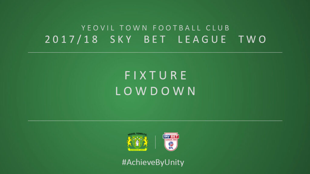 The lowdown on Town's 2017/18 fixtures