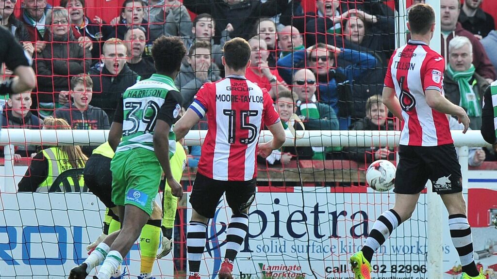 HARRISON NETS FIRST PROFESSIONAL GOAL