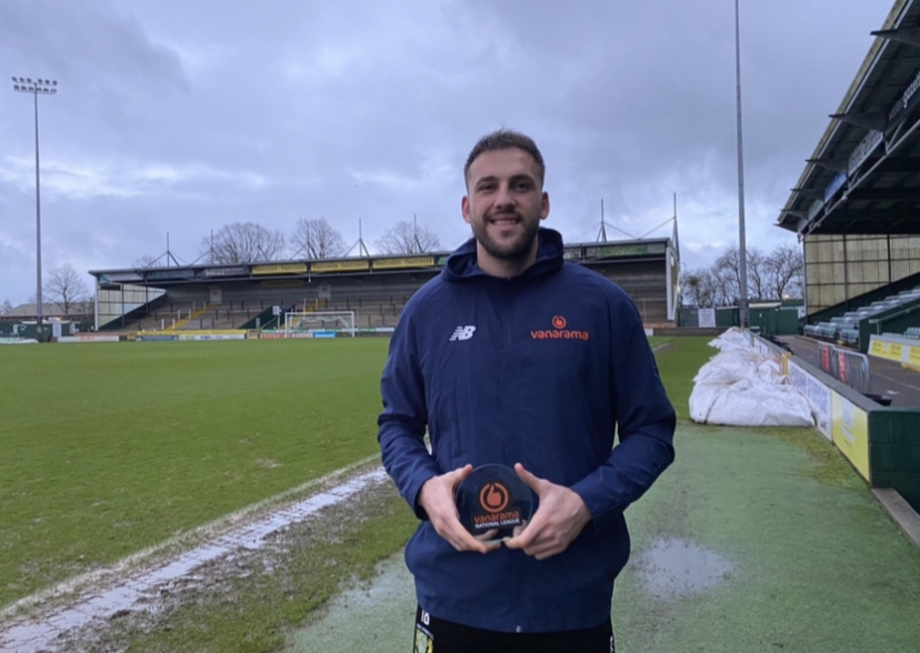 CLUB NEWS | Albi Skendi wins National League Player of the Month