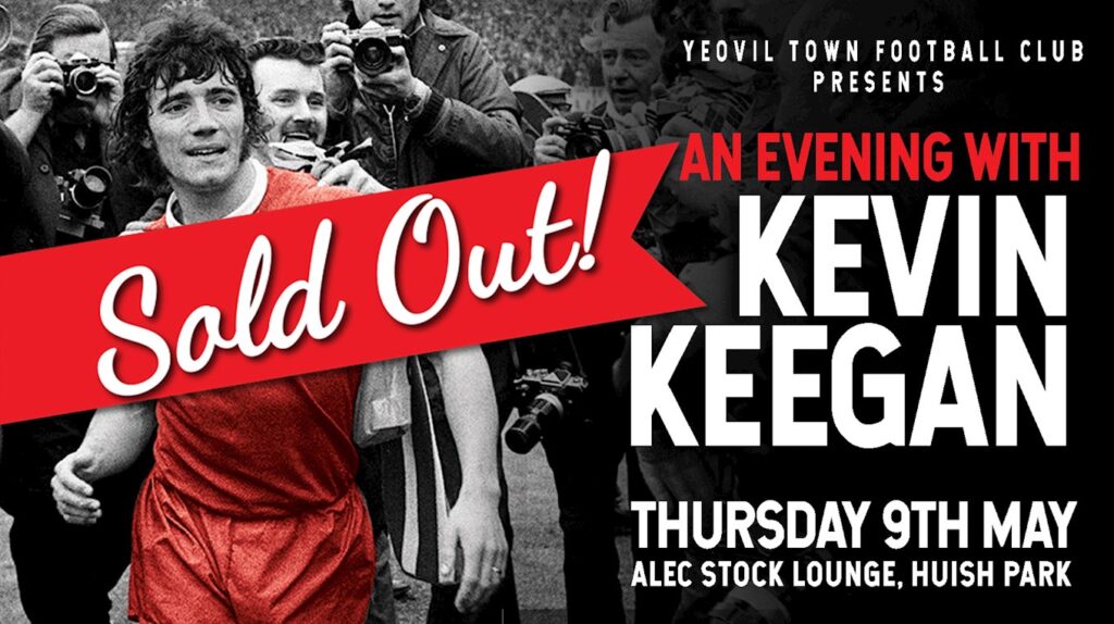 COMMERCIAL | An evening with Kevin Keegan sold out!