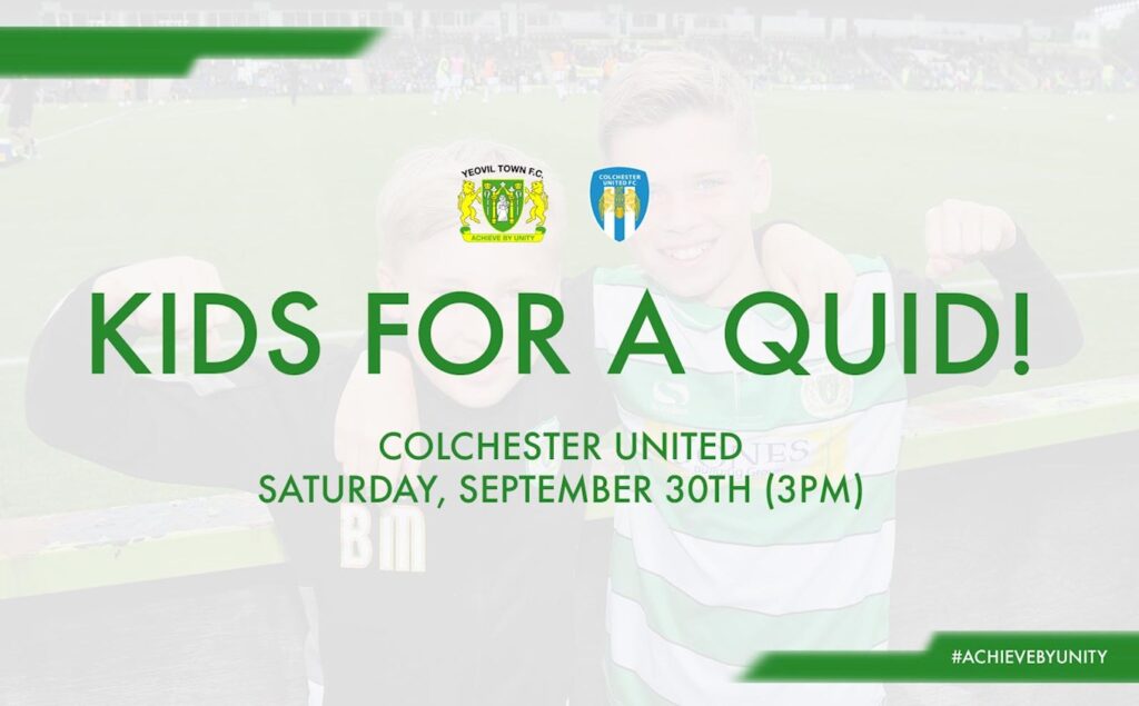 WHAT’S ON | Yeovil Town v Colchester United