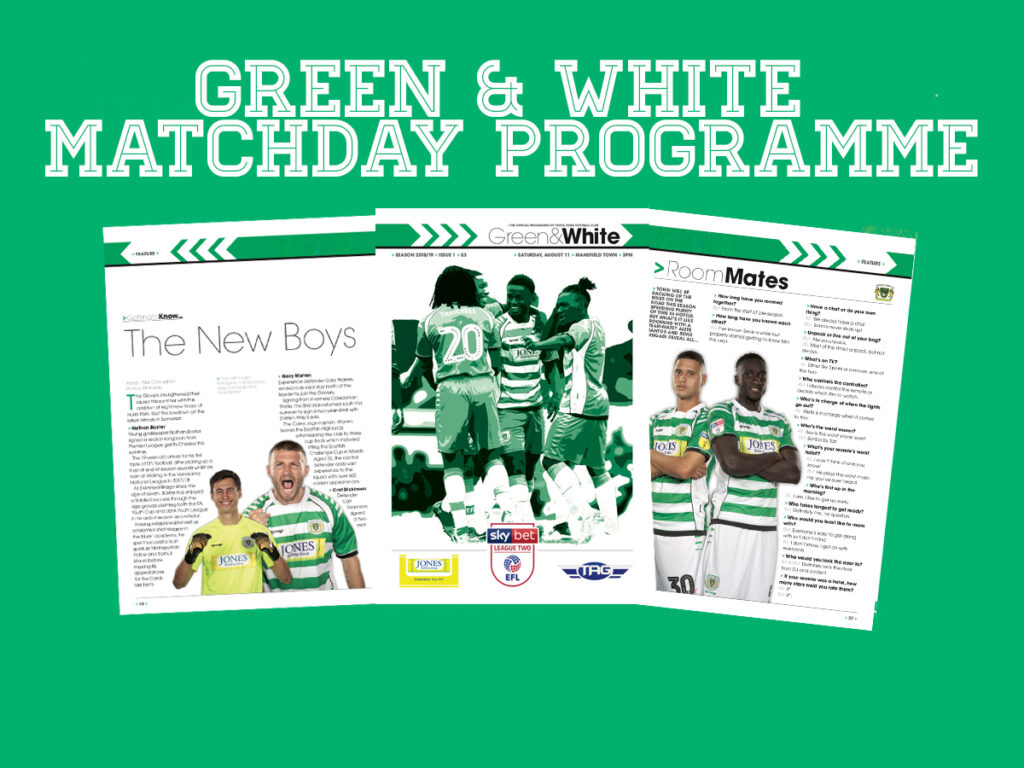 PROGRAMME | New season, new Green & White!