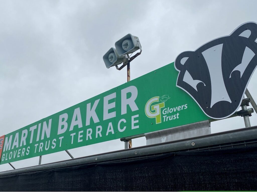 CLUB NEWS | Martin Baker: Glovers Trust Terrace unveiled