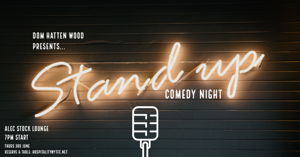 HOSPITALITY | Stand up comedy night – 3rd June