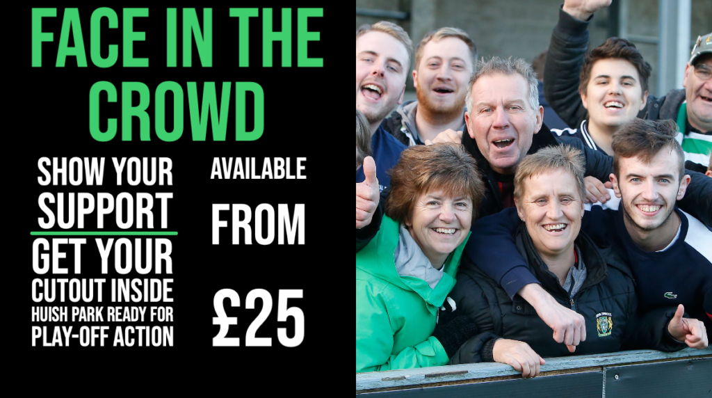 Get your face in the crowd for the play-off campaign!