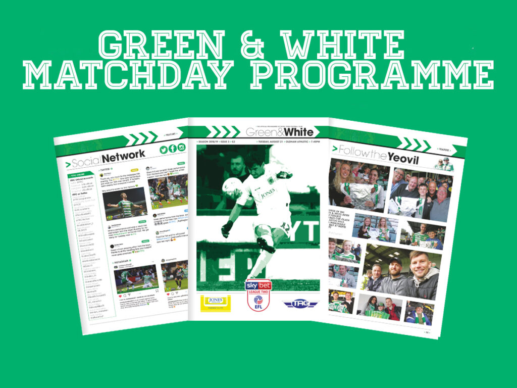PROGRAMME | Green & White just £2 tonight