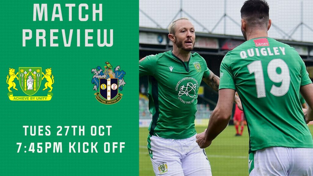 MATCH PREVIEW | Yeovil Town – Sutton United