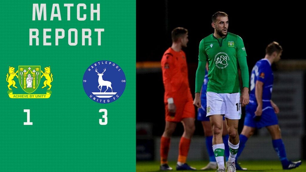 MATCH REPORT | Yeovil Town 1-3 Hartlepool United
