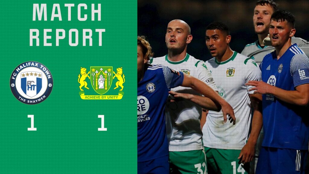 MATCH REPORT | FC Halifax Town 1-1 Yeovil Town