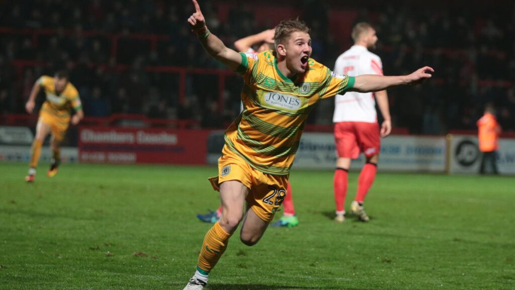 WHITFIELD DELIGHTED WITH FIRST FOOTBALL LEAGUE GOAL