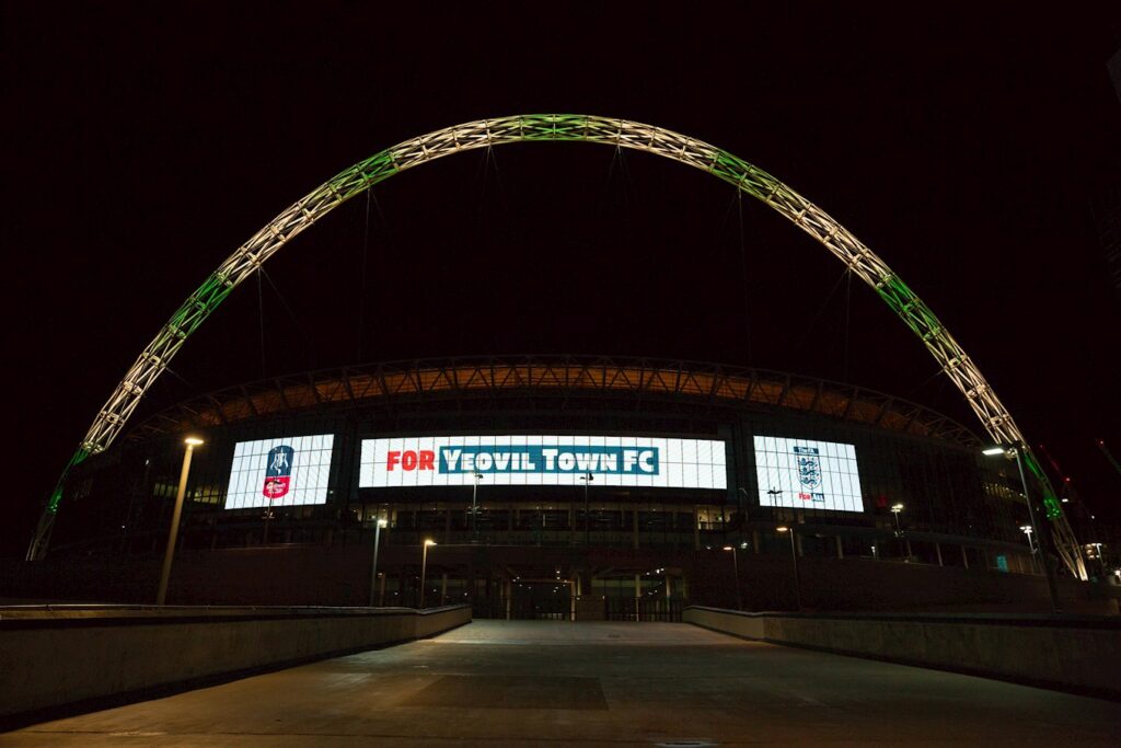 NEWS | Wembley Stadium lights up for Town