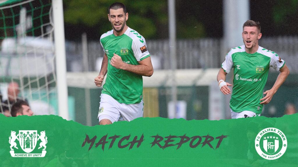 MATCH REPORT | Yeovil Town 1 - 0 FC Halifax Town