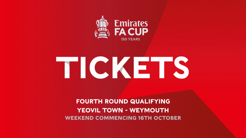 TICKETS | Details confirmed for Weymouth FA Cup clash