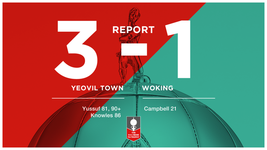 MATCH REPORT | Yeovil Town 3 - 1 Woking