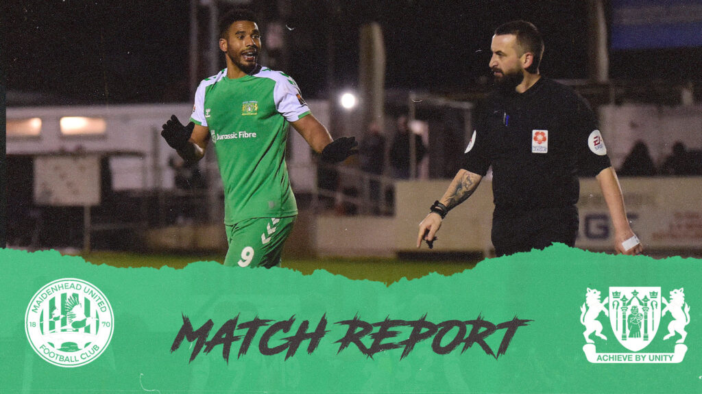 MATCH REPORT | Maidenhead United 1 - 1 Yeovil Town