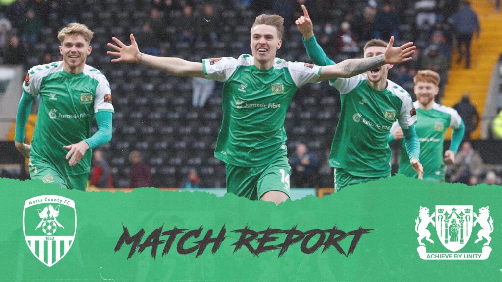 MATCH REPORT | Notts County 1 – 1 Yeovil Town