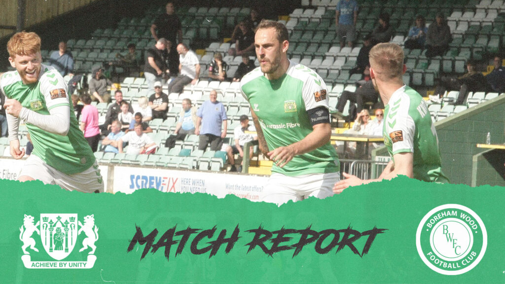 MATCH REPORT | Yeovil Town 2 – 2 Boreham Wood