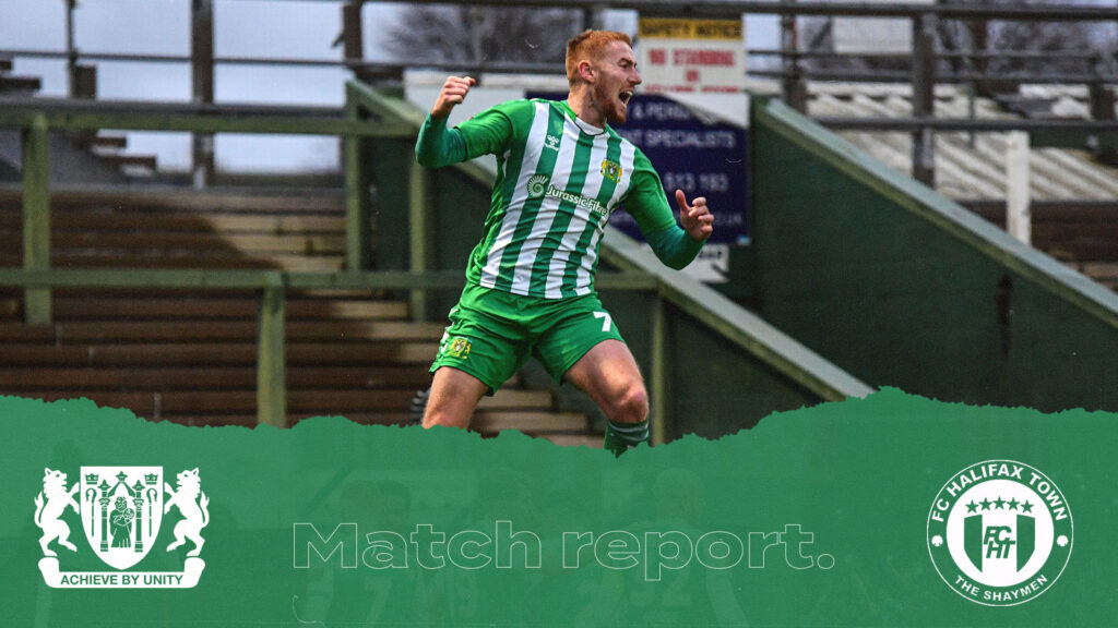 REPORT | Yeovil Town 1 - 0 FC Halifax Town