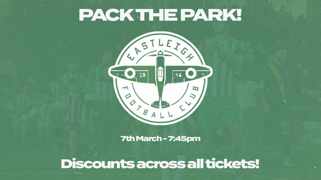 TICKETS | 'Pack the Park' in our clash against Eastleigh