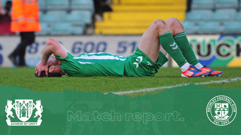 REPORT | Yeovil Town 0 - 1 Bromley