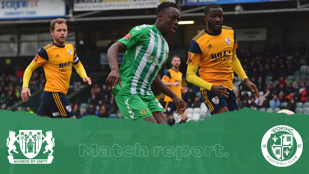 REPORT | Yeovil Town 0 - 1 Woking