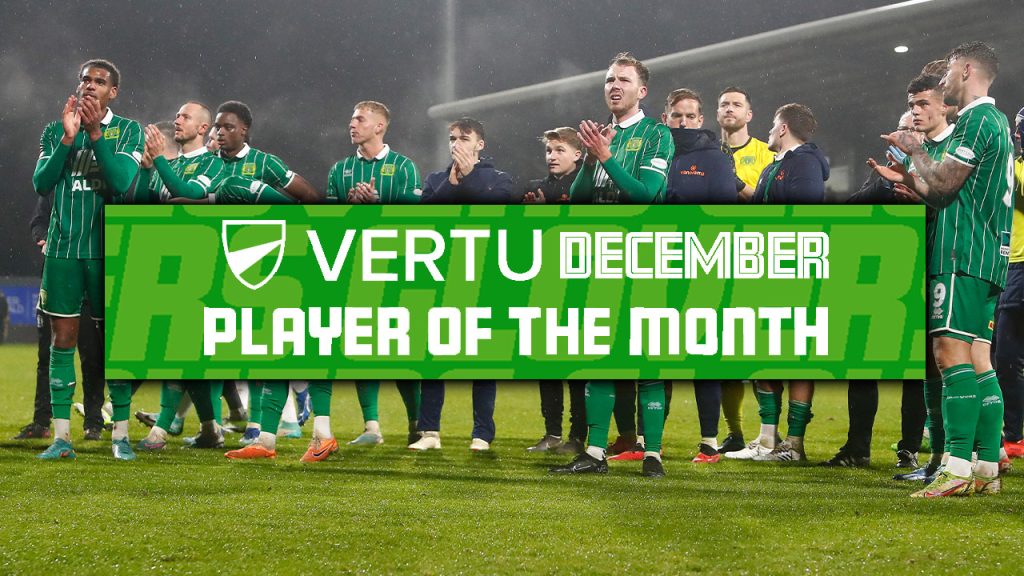 Vertu Motors Player of the Month - December